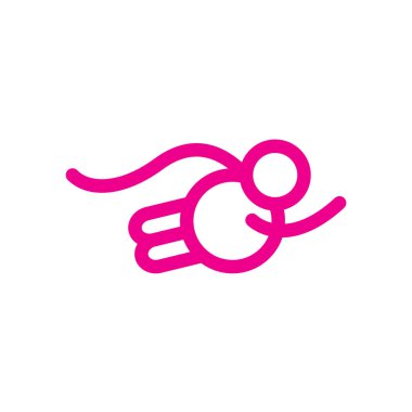 Süper bebek logoları basit çizgilerden oluşur, şirketler ve çocuklar için uygundur..