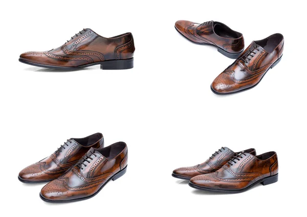 Sapatos masculinos couro — Fotografia de Stock