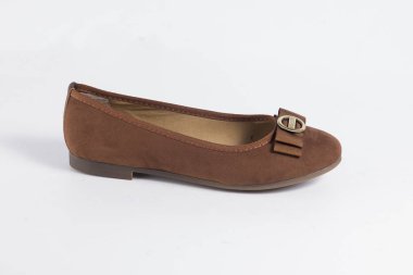 Beyaz zemin üzerinde kaliteli ayakkabı izole ürün, üstten görünüm