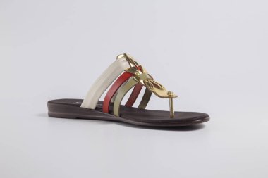 Beyaz zemin üzerinde kaliteli ayakkabı izole ürün, üstten görünüm