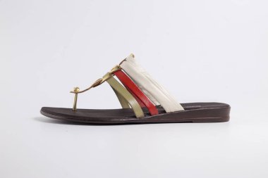 Beyaz zemin üzerinde kaliteli ayakkabı izole ürün, üstten görünüm