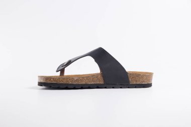 Beyaz zemin üzerinde kaliteli ayakkabı izole ürün, üstten görünüm