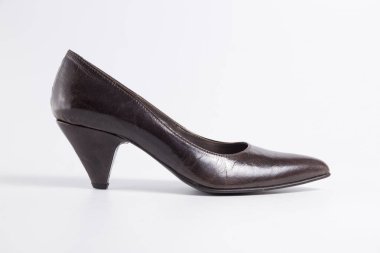 Beyaz zemin üzerinde kaliteli ayakkabı izole ürün, üstten görünüm