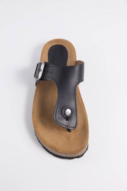 Beyaz zemin üzerinde kaliteli ayakkabı izole ürün, üstten görünüm