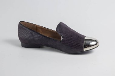 Beyaz zemin üzerinde kaliteli ayakkabı izole ürün, üstten görünüm