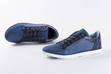 Mavi ayakkabılar Casual Deri 