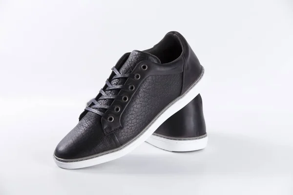 Männliche schwarze Schuhe — Stockfoto