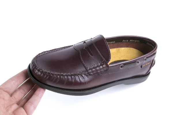 Zapatos cuero marrón — Foto de Stock