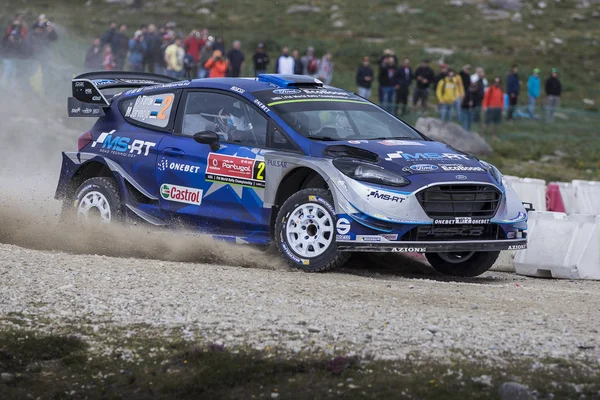 Ott Tanak, M-Sport Wrt Ford Fiesta Wrc — Foto de Stock