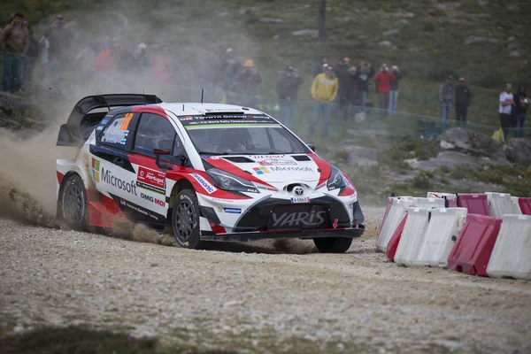 Jari Matti Latvala y Miikka Anttila, Toyota Yaris WRC — Foto de Stock