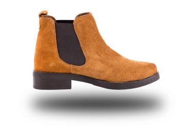 Kadın kahverengi çizme Deri