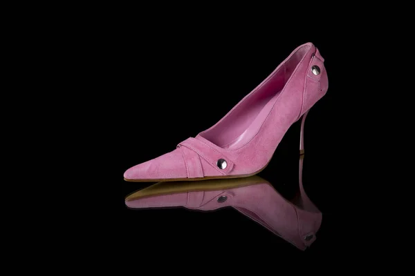 Ženské Růžové boty — Stock fotografie