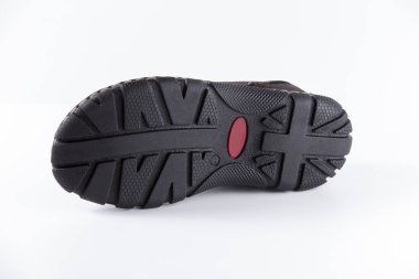 Erkek kahverengi deri sandalet 