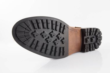 Erkek kahverengi deri çizme 