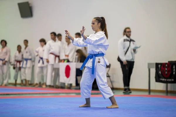Zdarzenia Karate, uroczysty Mistrzostwa stowarzyszenia Karate do Porto. — Zdjęcie stockowe