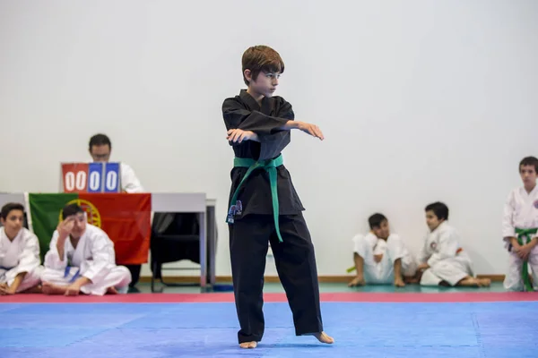 Karate händelse, festliga championship i sammanslutningen av Karate do Porto — Stockfoto