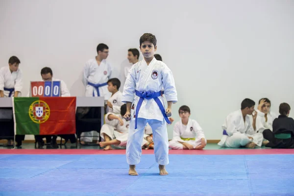 Karate olay, Karate Derneği kutlama Şampiyonası yapmak Porto — Stok fotoğraf