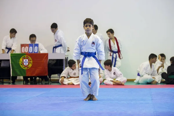 Karate olay, Karate Derneği kutlama Şampiyonası yapmak Porto — Stok fotoğraf