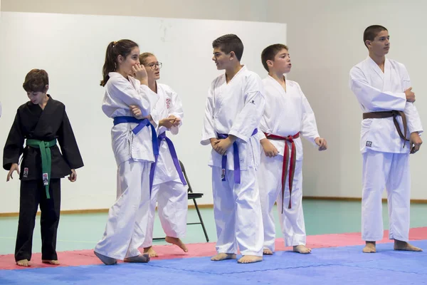 Vila Nova Gaia Portugalia Noiembrie 2017 Eveniment Karate Campionat Sărbătoare — Fotografie, imagine de stoc