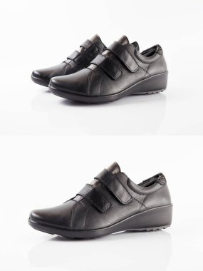 Grup izole arka planda, rahat ayakkabı ayakkabı.