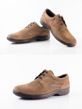 Grup izole arka planda, rahat ayakkabı ayakkabı.