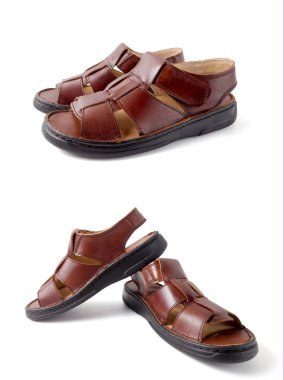 Grup izole arka planda, rahat ayakkabı ayakkabı.