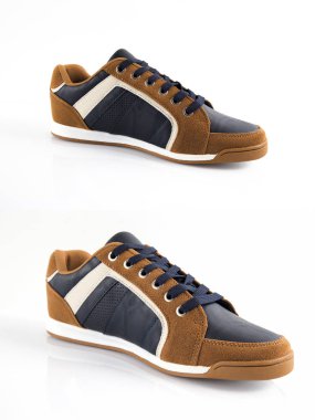 Grup izole arka planda, rahat ayakkabı ayakkabı.