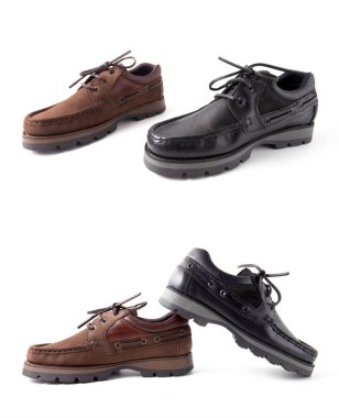 Grup izole arka planda, rahat ayakkabı ayakkabı.