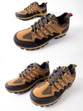 Grup izole arka planda, rahat ayakkabı ayakkabı.