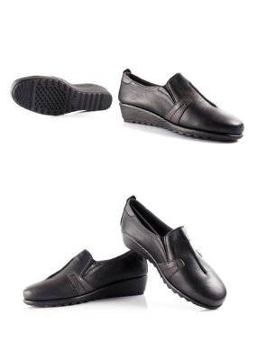 Ayakkabı beyaz arka plan üzerinde grup.