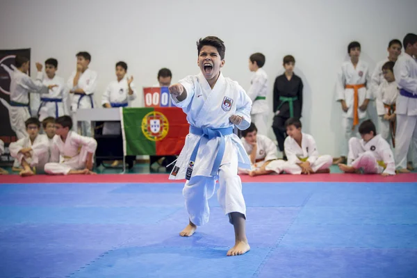 Vila Nova Gaia Portugal Novembro 2017 Evento Karatê Campeonato Comemorativo — Fotografia de Stock