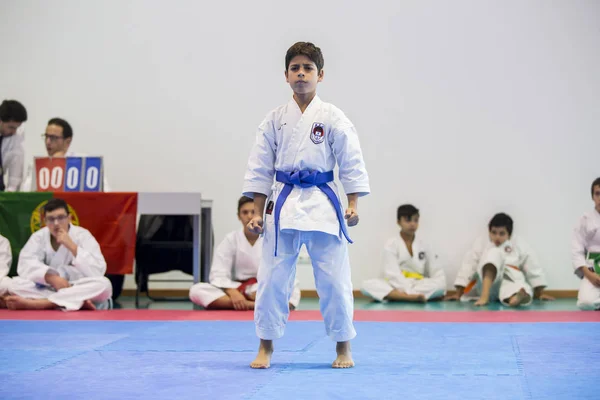 Bir Vila Nova Gaia Portekiz Kasım 2017 Karate Olay Karate — Stok fotoğraf