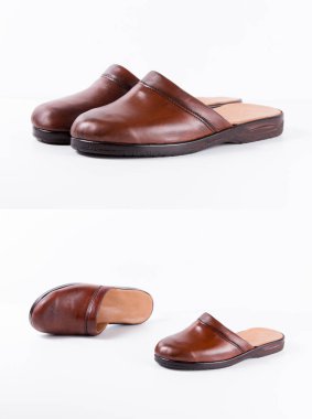 Grup beyaz arka plan, izole ürün, rahat ayakkabı ayakkabı.