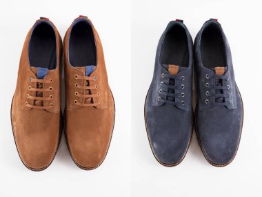 Grup beyaz arka plan, izole ürün, rahat ayakkabı ayakkabı.