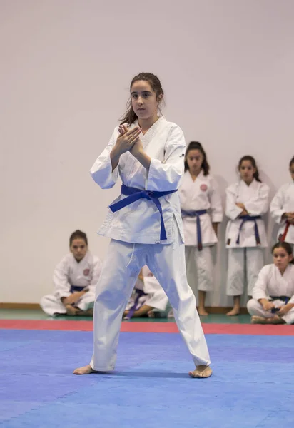 Bir Vila Nova Gaia Portekiz Kasım 2017 Karate Olay Karate — Stok fotoğraf