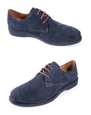 Ayakkabı beyaz arka planda, izole ürün grubu.