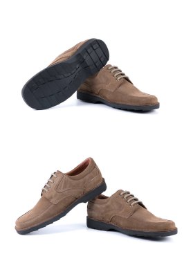 Beyaz arka plan, izole ürün, rahat ayakkabı ayakkabı grubu.