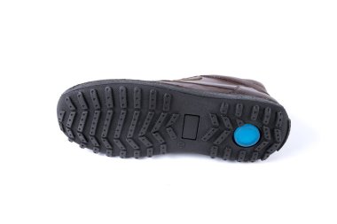 Erkek botları için sağlam lastik taban ayrıntıları.