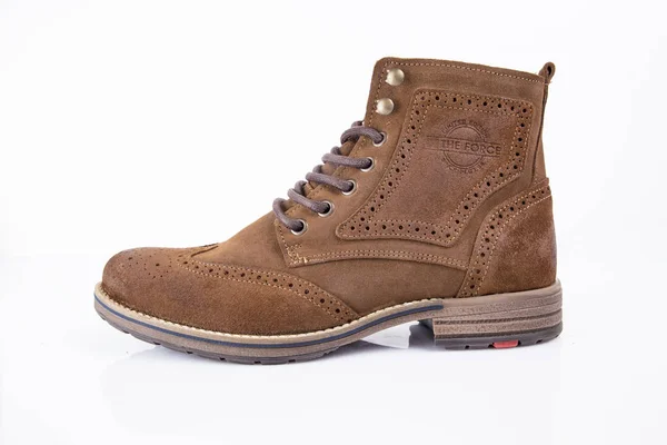 Afife Portugal Março 2018 Force Leather Boots Força Empresa Portuguesa — Fotografia de Stock