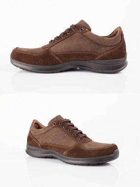 Grup beyaz arka plan, izole ürün, rahat ayakkabı ayakkabı.