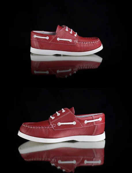 Grupo Zapatos Sobre Fondo Blanco Producto Aislado Calzado Cómodo — Foto de Stock
