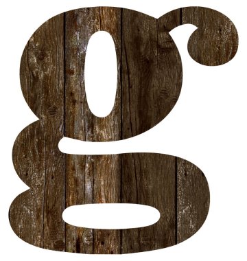 Eski ahşap plakalar alfabesi, metin g