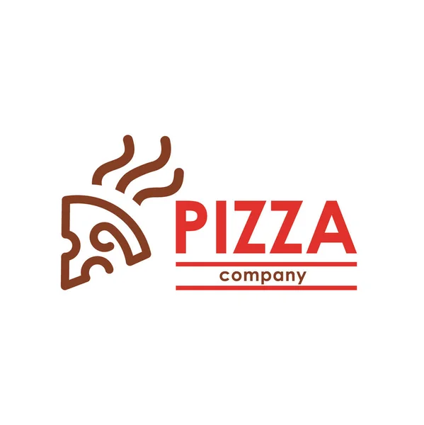 Pizza company vector logo — Stock Vector