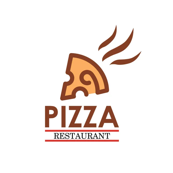 Logotipo do vetor da empresa pizza — Vetor de Stock