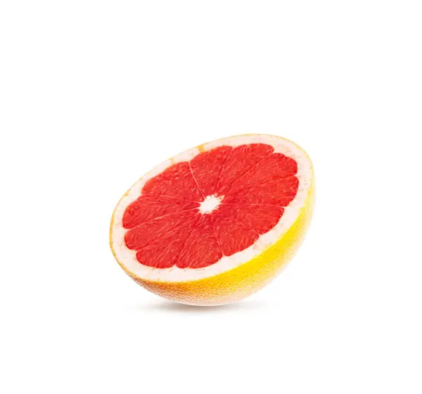 Jeden plasterek świeżych owoców grejpfruta — Zdjęcie stockowe