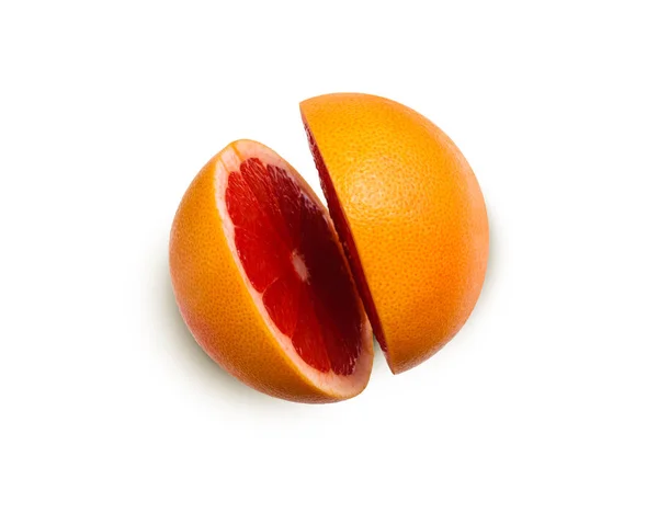 Грейпфрут свежие фрукты два ломтика . — стоковое фото