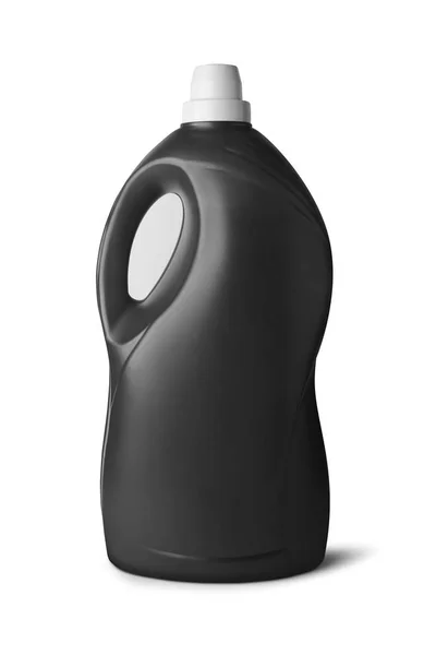 Schwarze Plastikflasche — Stockfoto