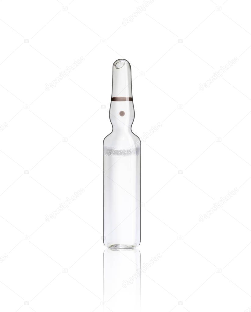 Medical ampoule isolated on white — Stock Photo © SlayStorm 177651292