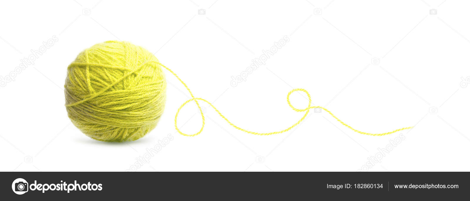yellow wool yarn