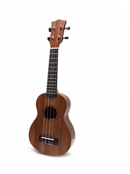 Hnědý ukulele kytara — Stock fotografie